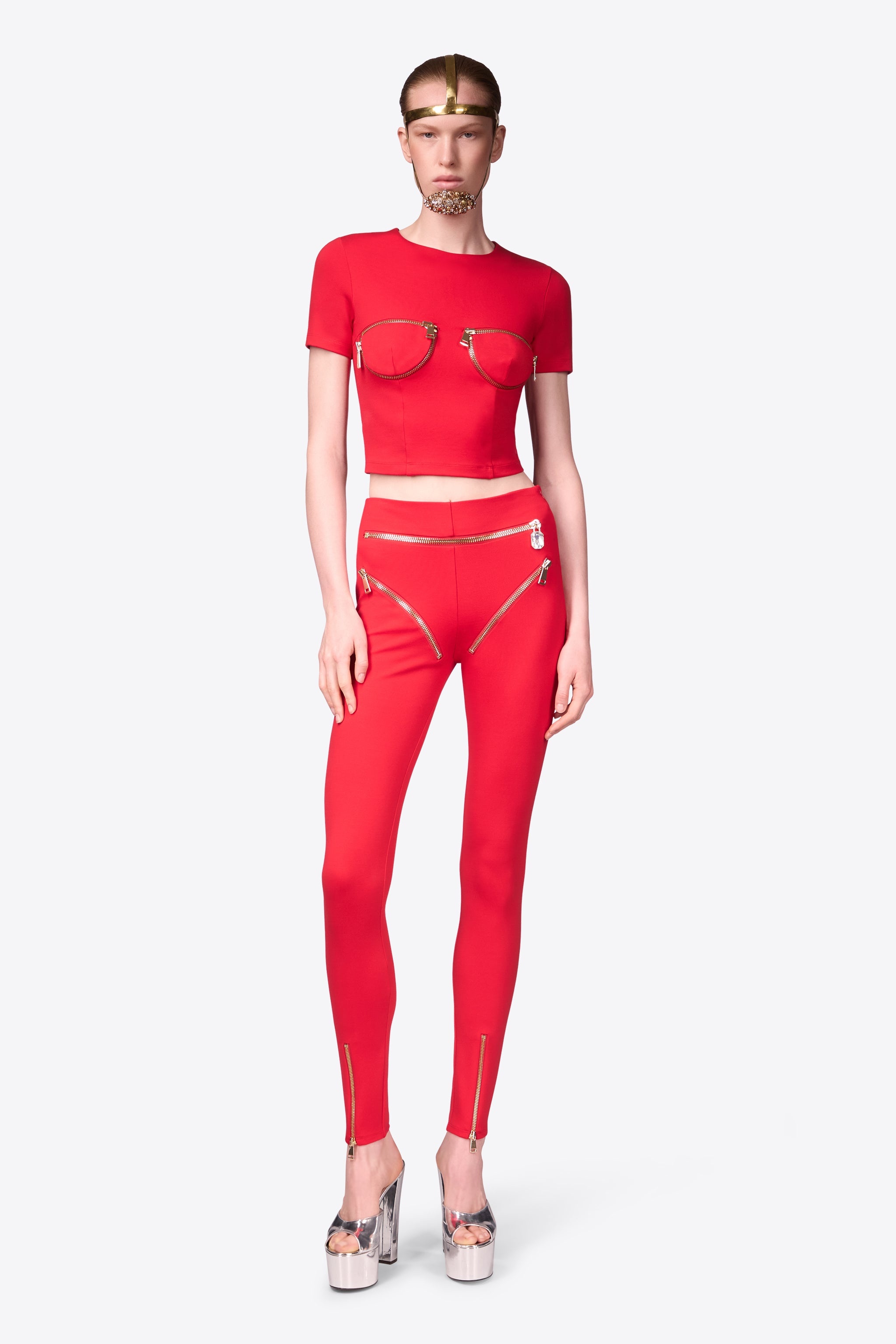 ZIPPER BRIEF LEGGING - 4