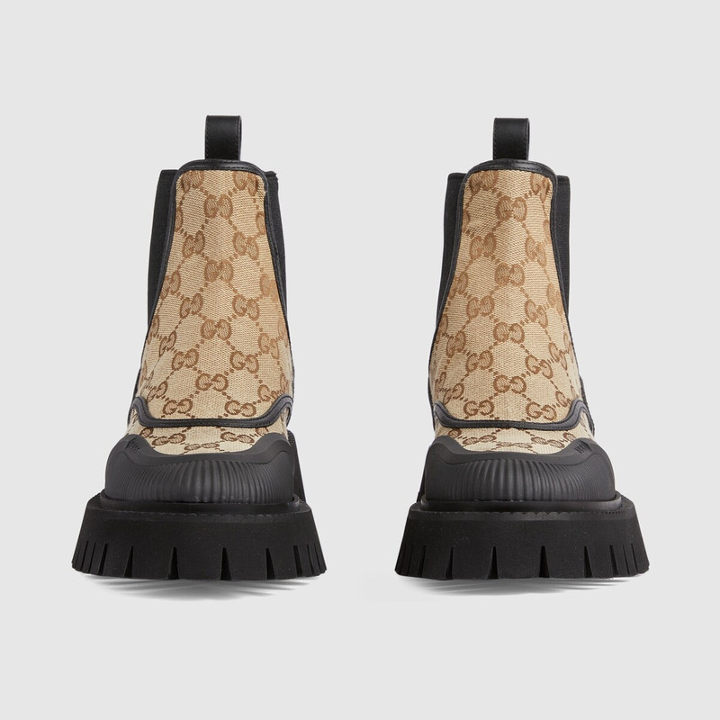 GUCCI Women's GG canvas ankle boot outlook