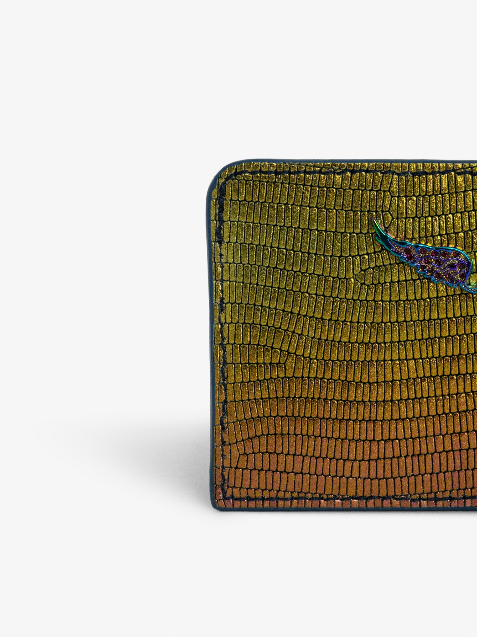 ZV Pass Embossed Metallic Card Holder - 3