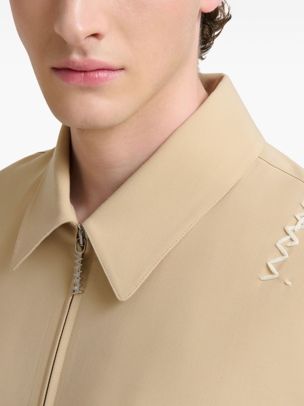 logo-embroidered jacket - 6