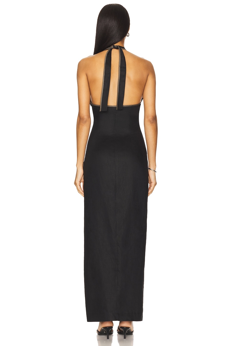 Violet Halter Midi Dress - 4