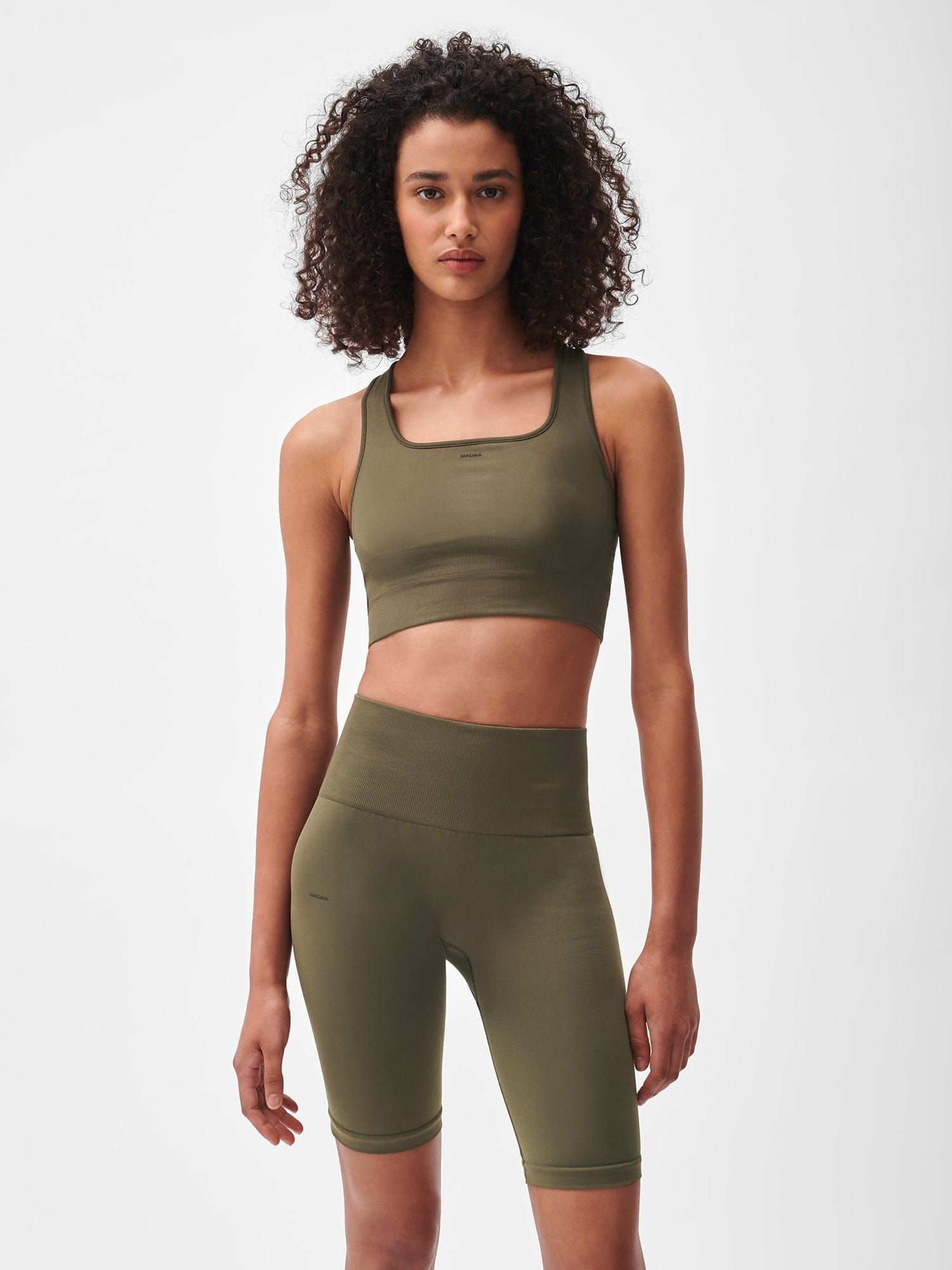 Women's Plant-Stretch Compressive Sports Bra - Soil Brown - 2