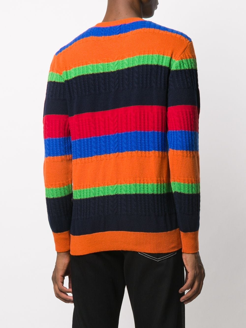 striped wool jumper - 4