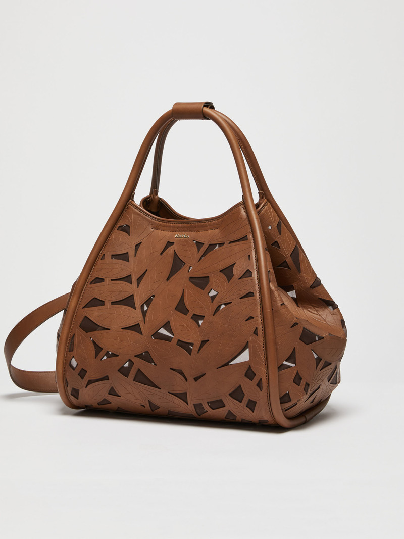MARINELEAF Marine tote bag in carved leather 5