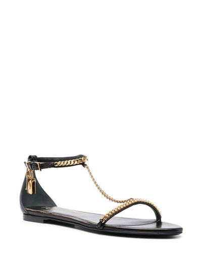 TOM FORD Padlock chain-link sandals outlook