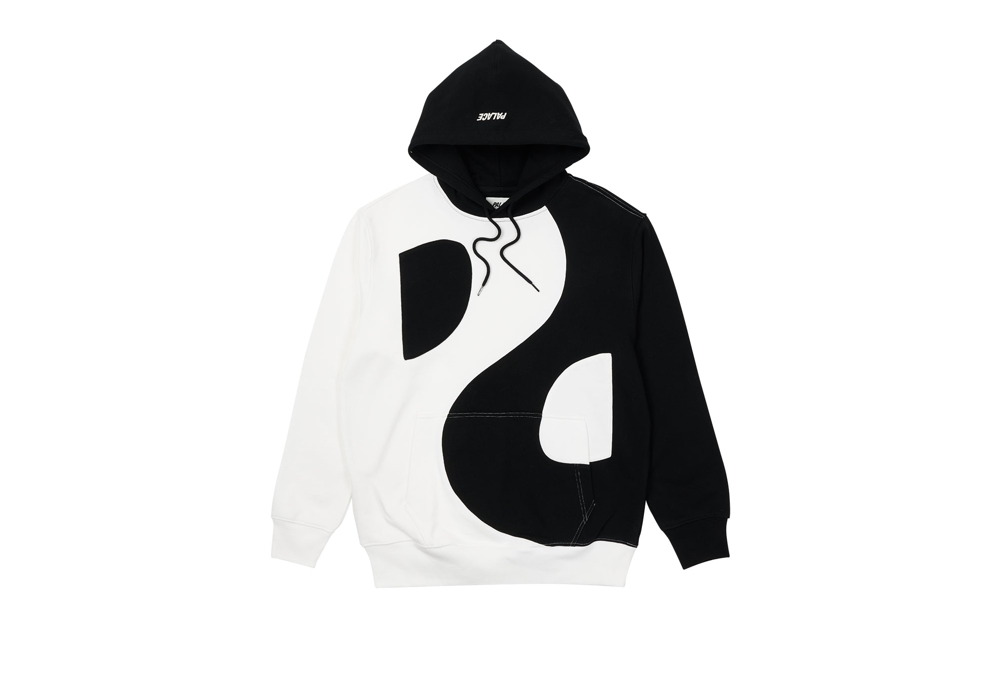 YIN YANG HOOD BLACK / WHITE - 1