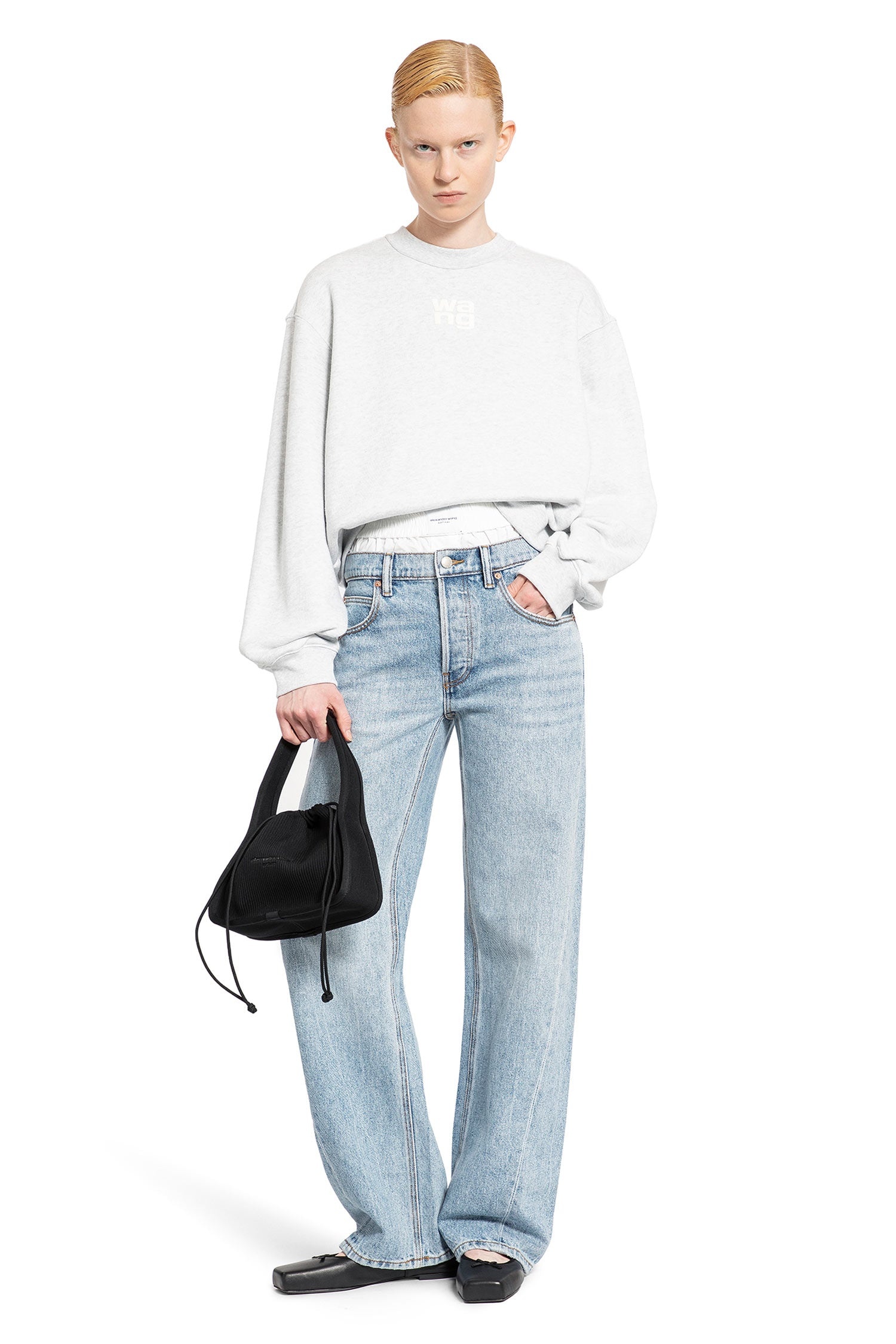 ALEXANDER WANG WOMAN BLUE JEANS - 5