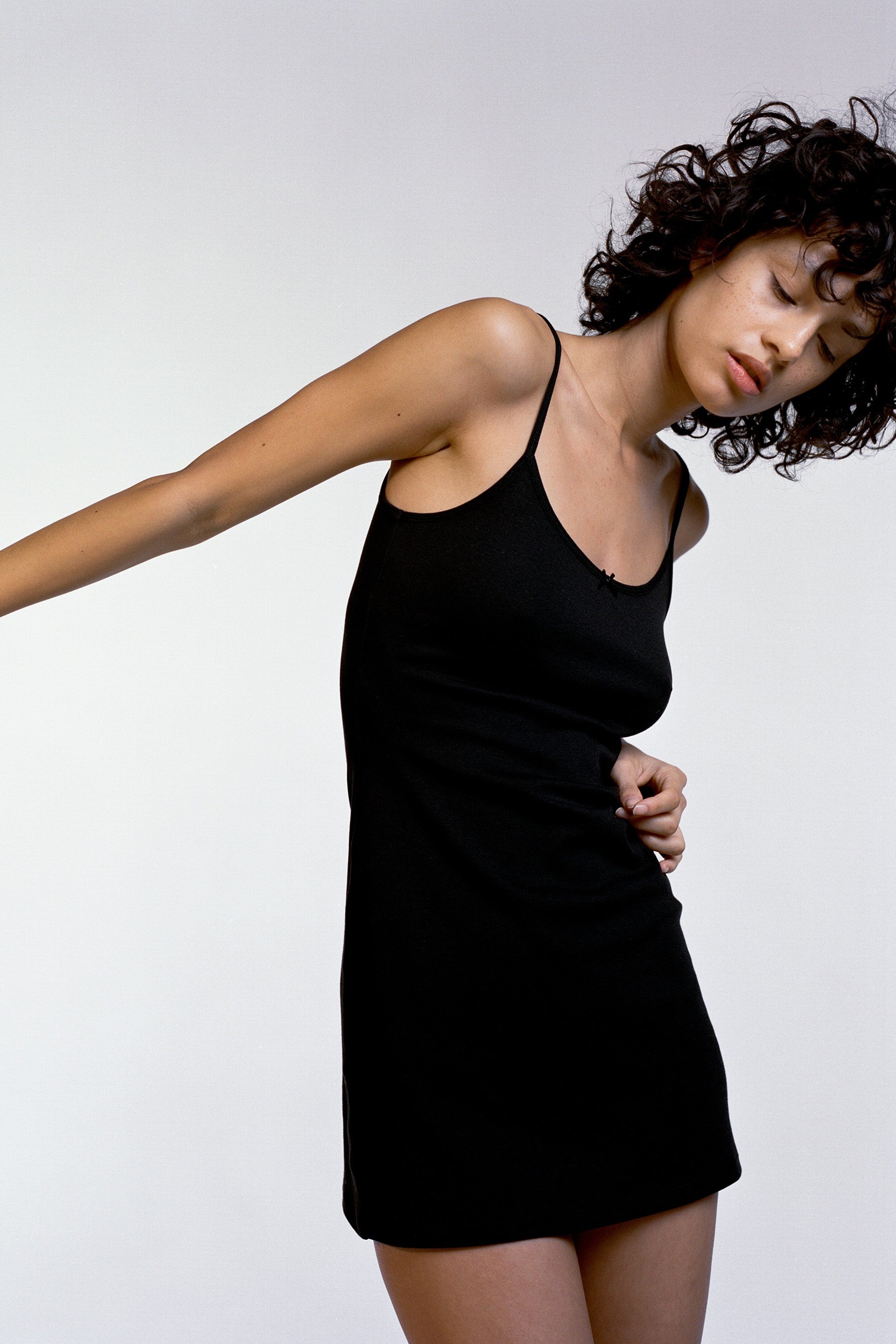 The Tank Dress: Cotton Jersey Black - 3