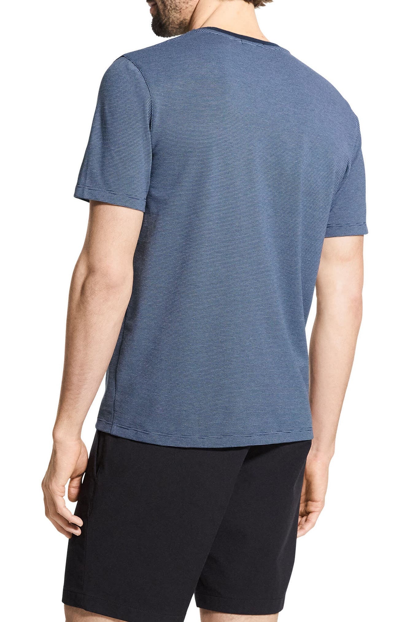 Theory Bird's Eye Ringer T-Shirt in Baltic Multi at Nordstrom - 2