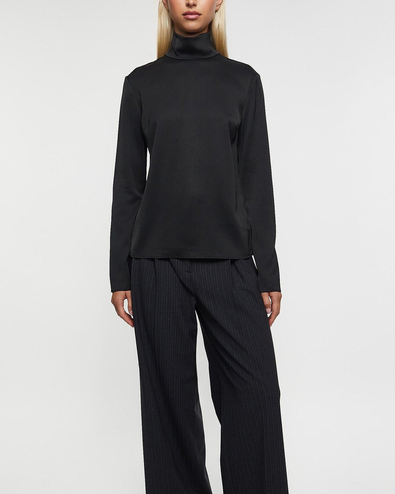 FILIPPA K Blouse Turtleneck Satin  Black outlook