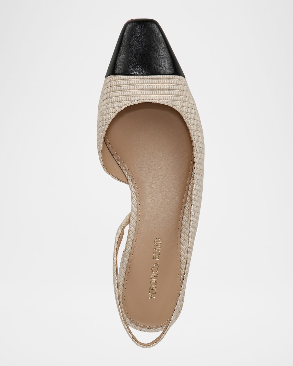 Cecile Bicolor Slingback Ballerina Pumps - 4