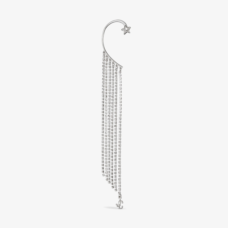 JIMMY CHOO Right Fringe Ear Cuff
Silver Metal Star Fringe Ear Cuff with Swarovski Crystals outlook