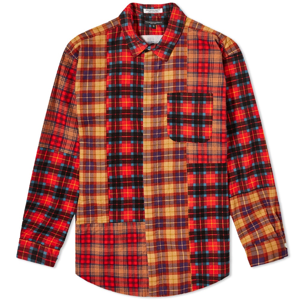 Engineered Garments Plaid Patchwork Shirt - 1