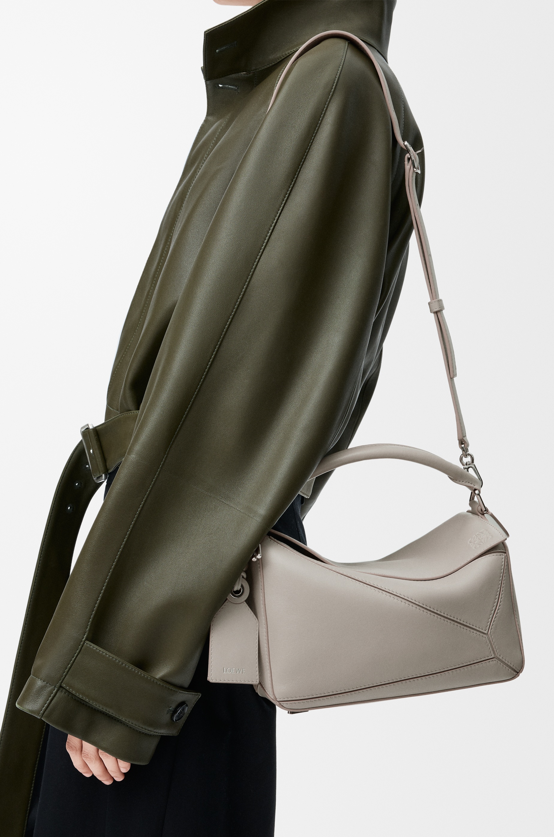 Small Featherlight Puzzle bag in nappa lambskin - 3