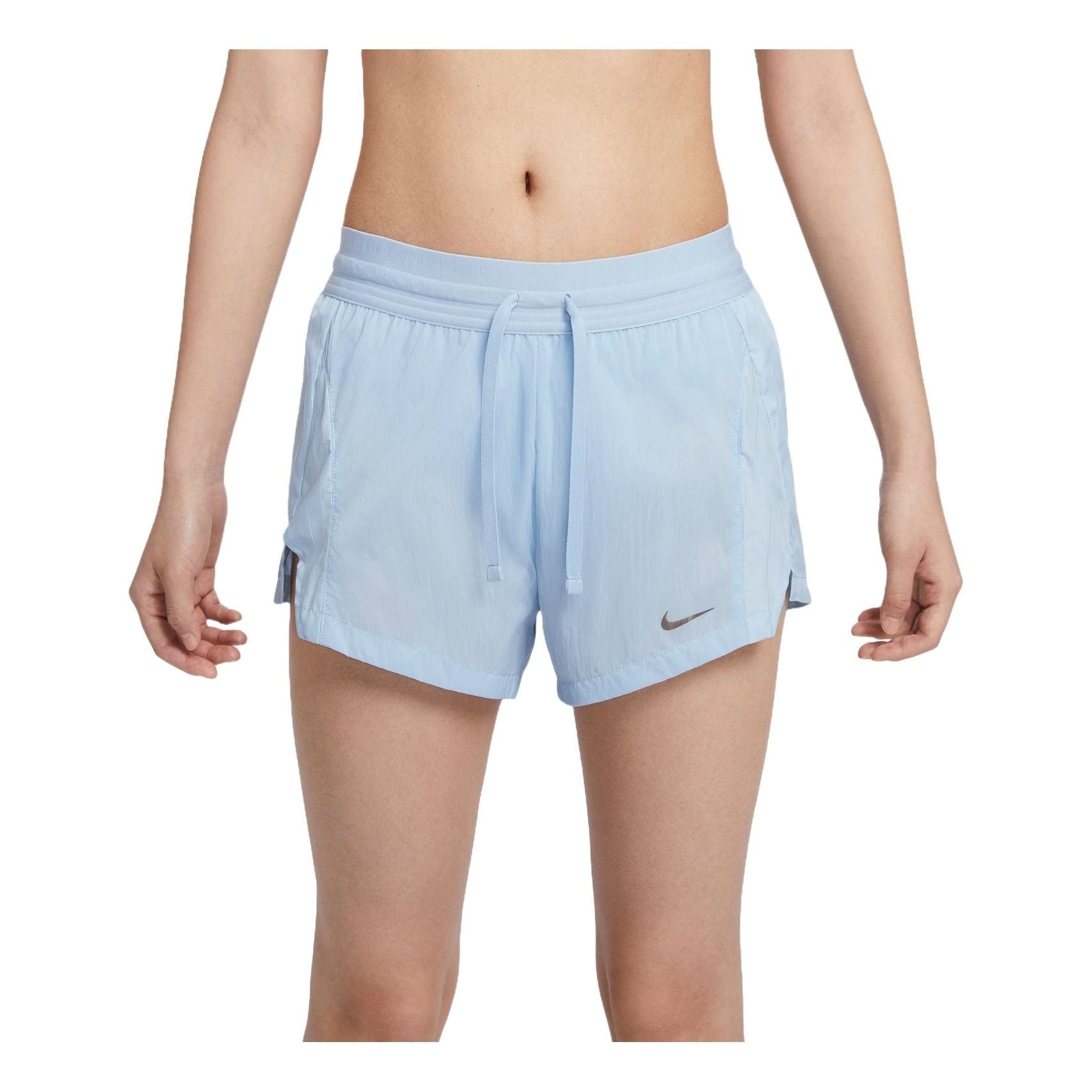 (WMNS) Nike Running Division Mid Rise 3inch Shorts Asia Sizing 'Light Armory Blue' FN2716-440 - 1