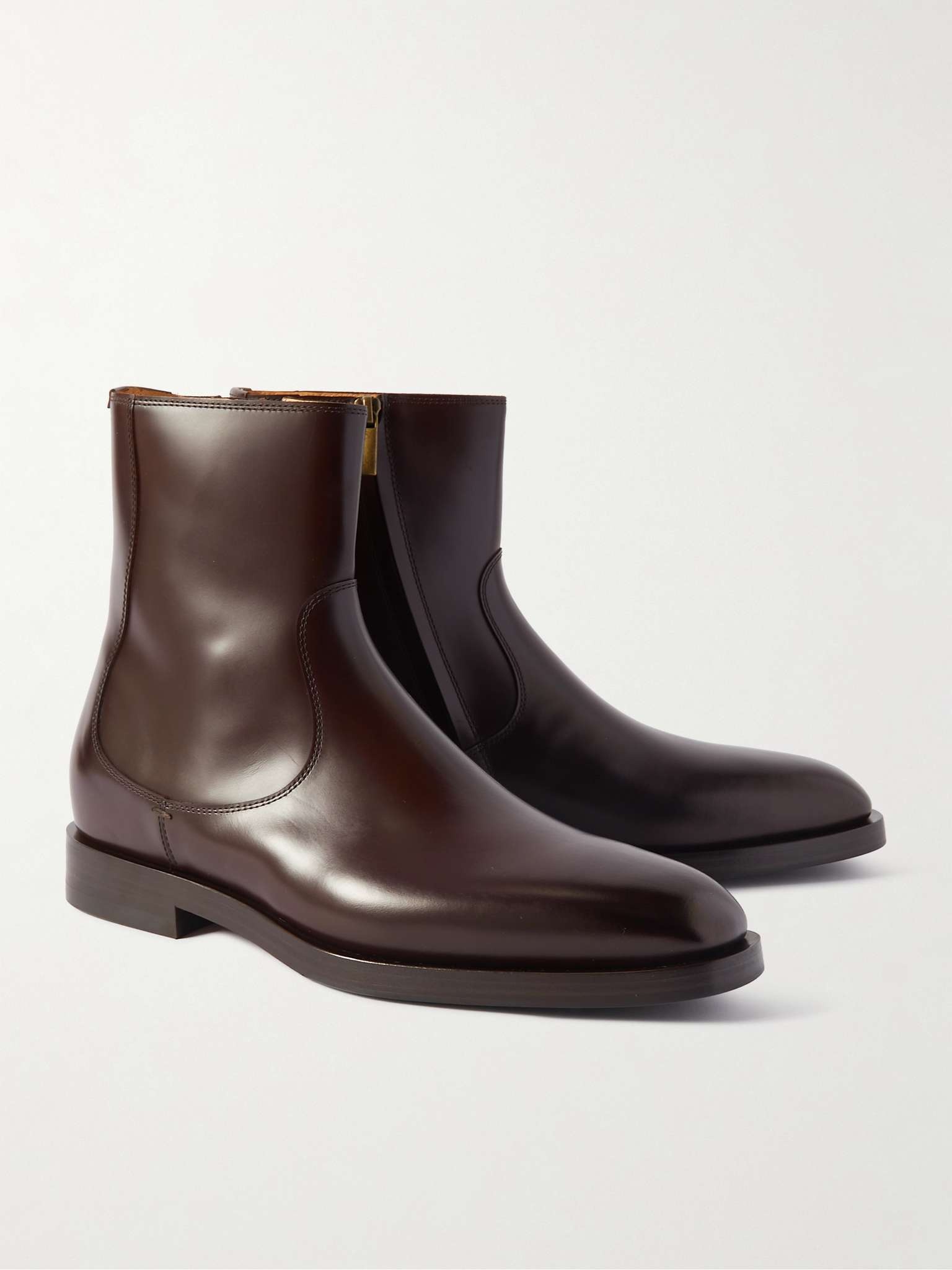 Leather Ankle Boots - 4
