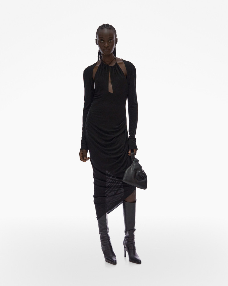 LONG-SLEEVE HALTER DRESS 8