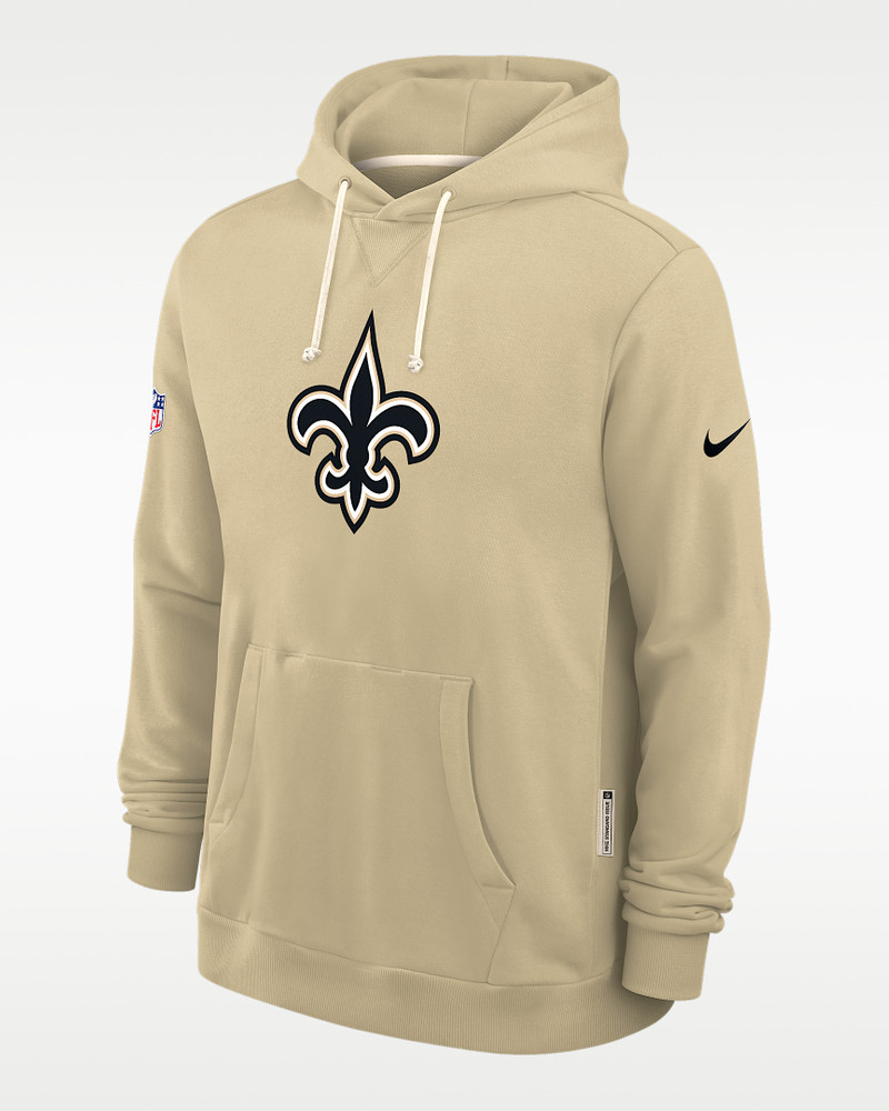 New Orleans Saints Alt Offensive Set Play Sideline Men's Nike Dri-FIT NFL Pullover Hoodie 1