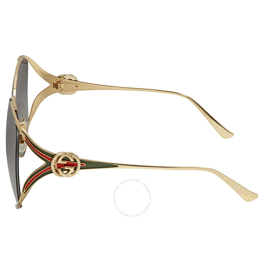 Gucci Grey Gradient Square Ladies Sunglasses GG0225S 001 63 - 4