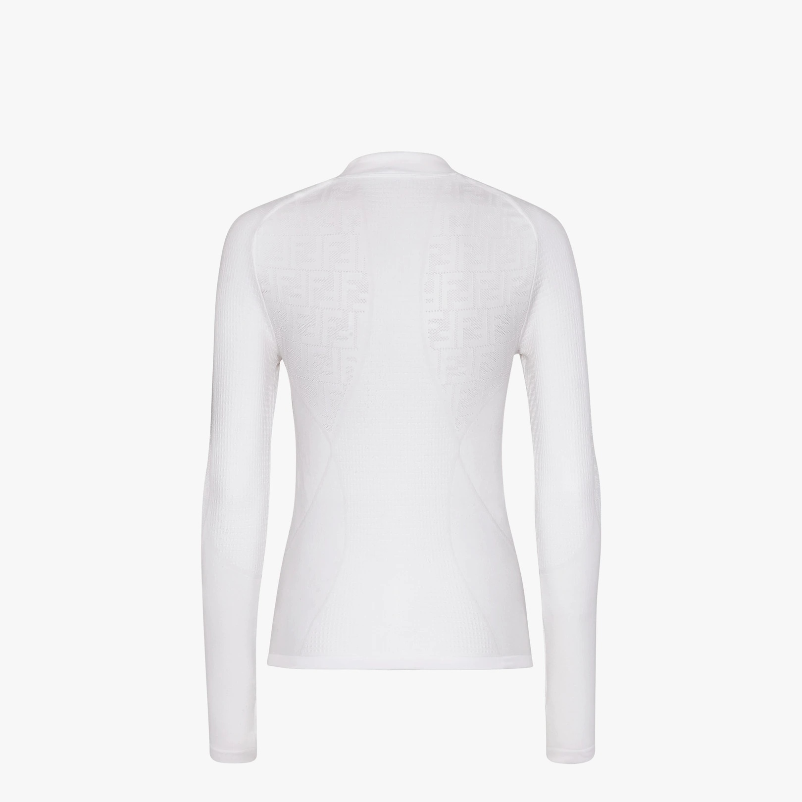 White tech fabric sweater - 2