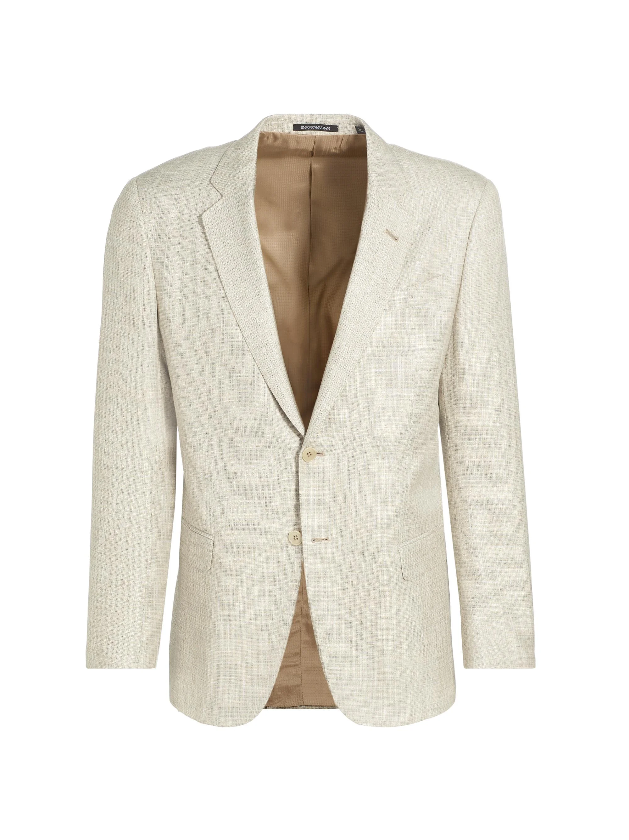 Men's Textured Single-Breasted Sport Jacket - Light Olive - 1