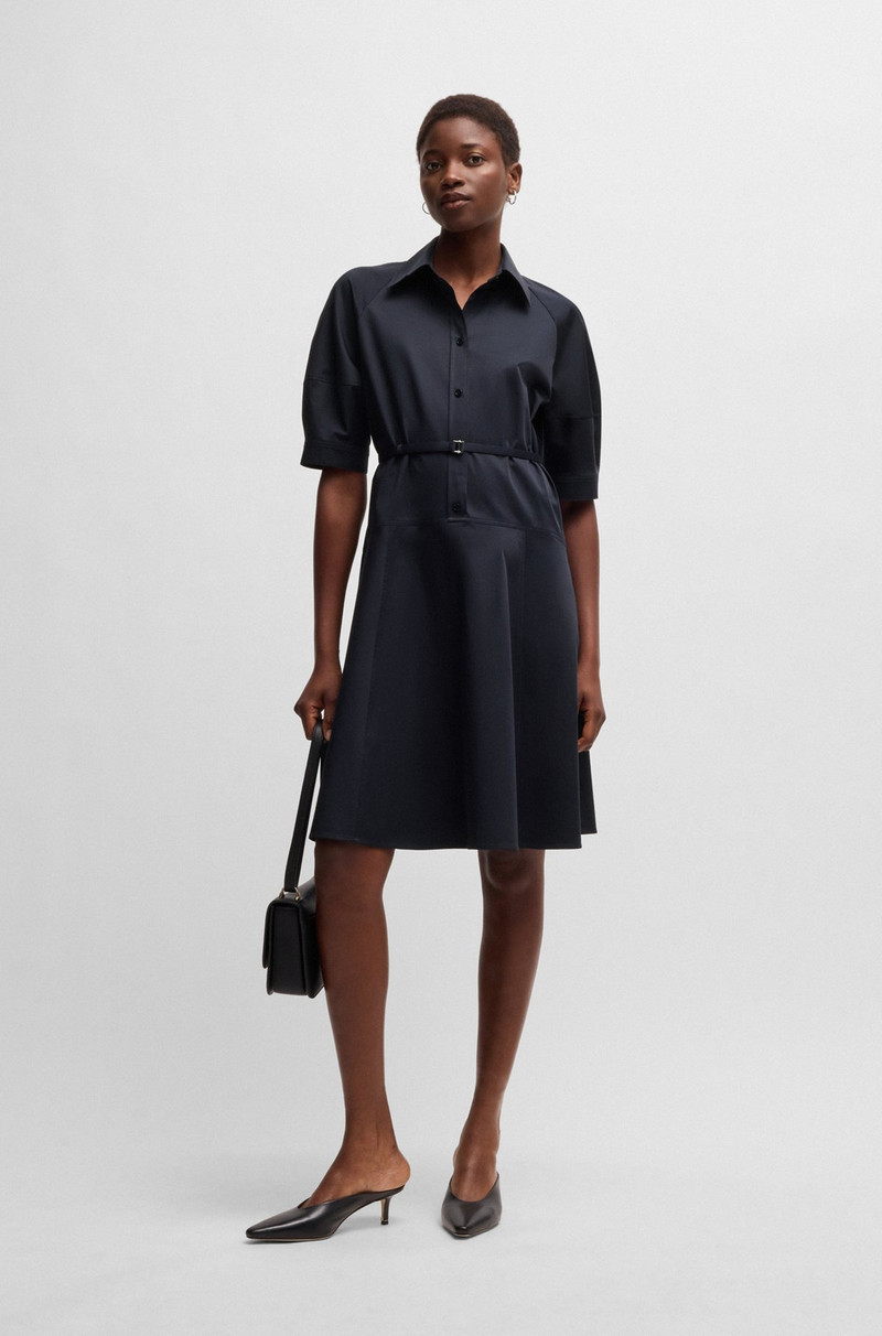 BOSS SHIRT DRESS IN STRETCH COTTON WITH HALF PLACKET outlook