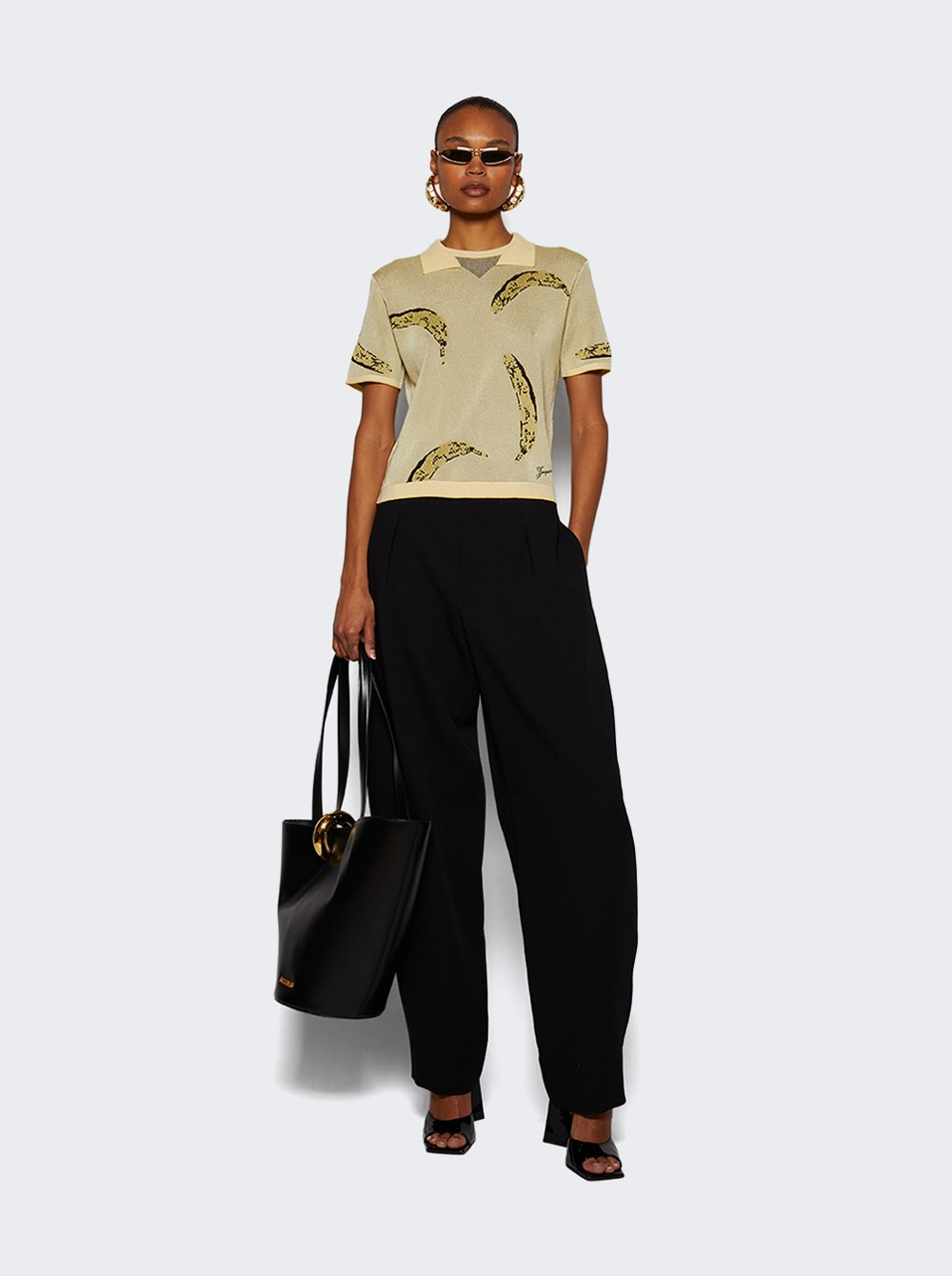 Marino Polo Shirt Banana Jacquard Yellow - 5