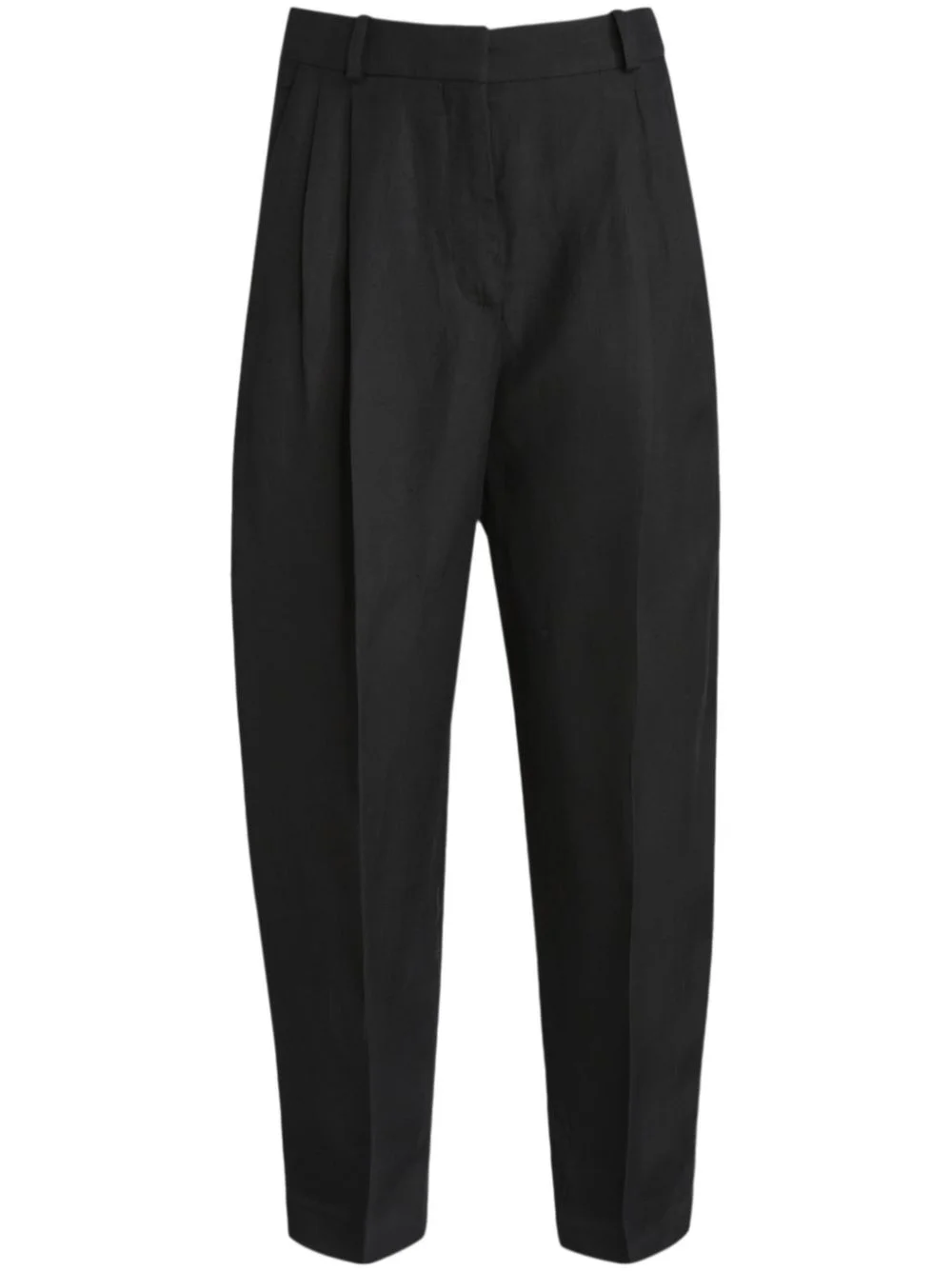 pressed-crease tapered trousers - 1