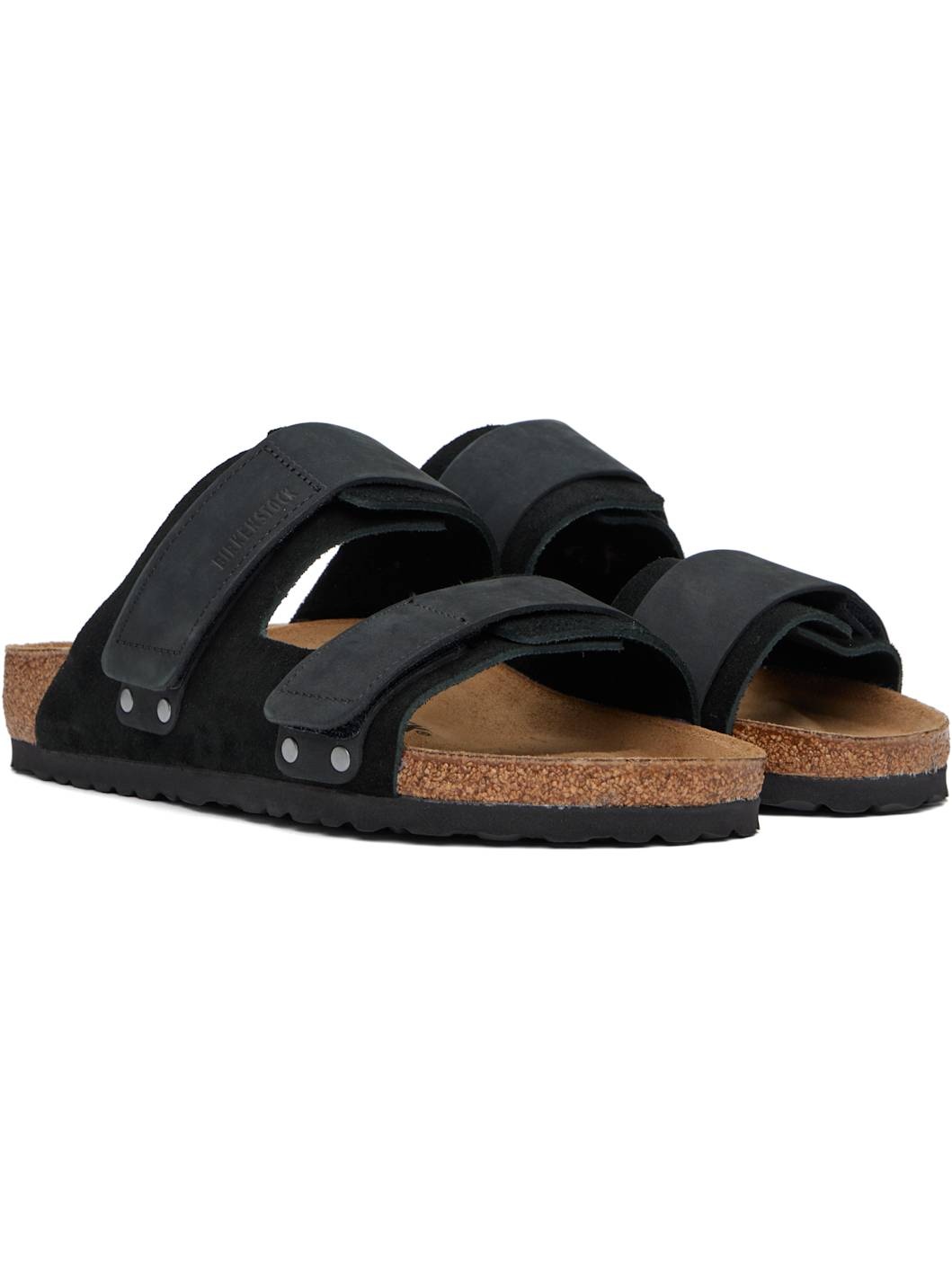 Black Narrow Uji Sandals - 4