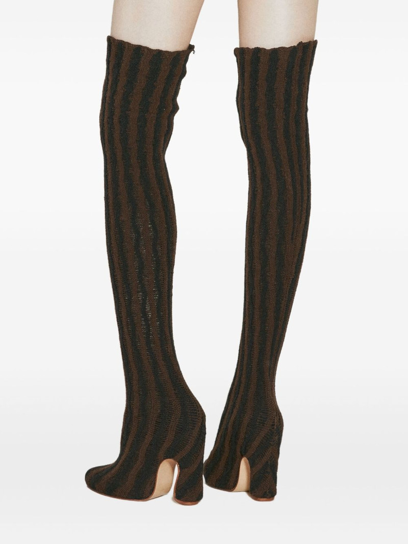 127mm Cactus striped over-the-knee boots 3