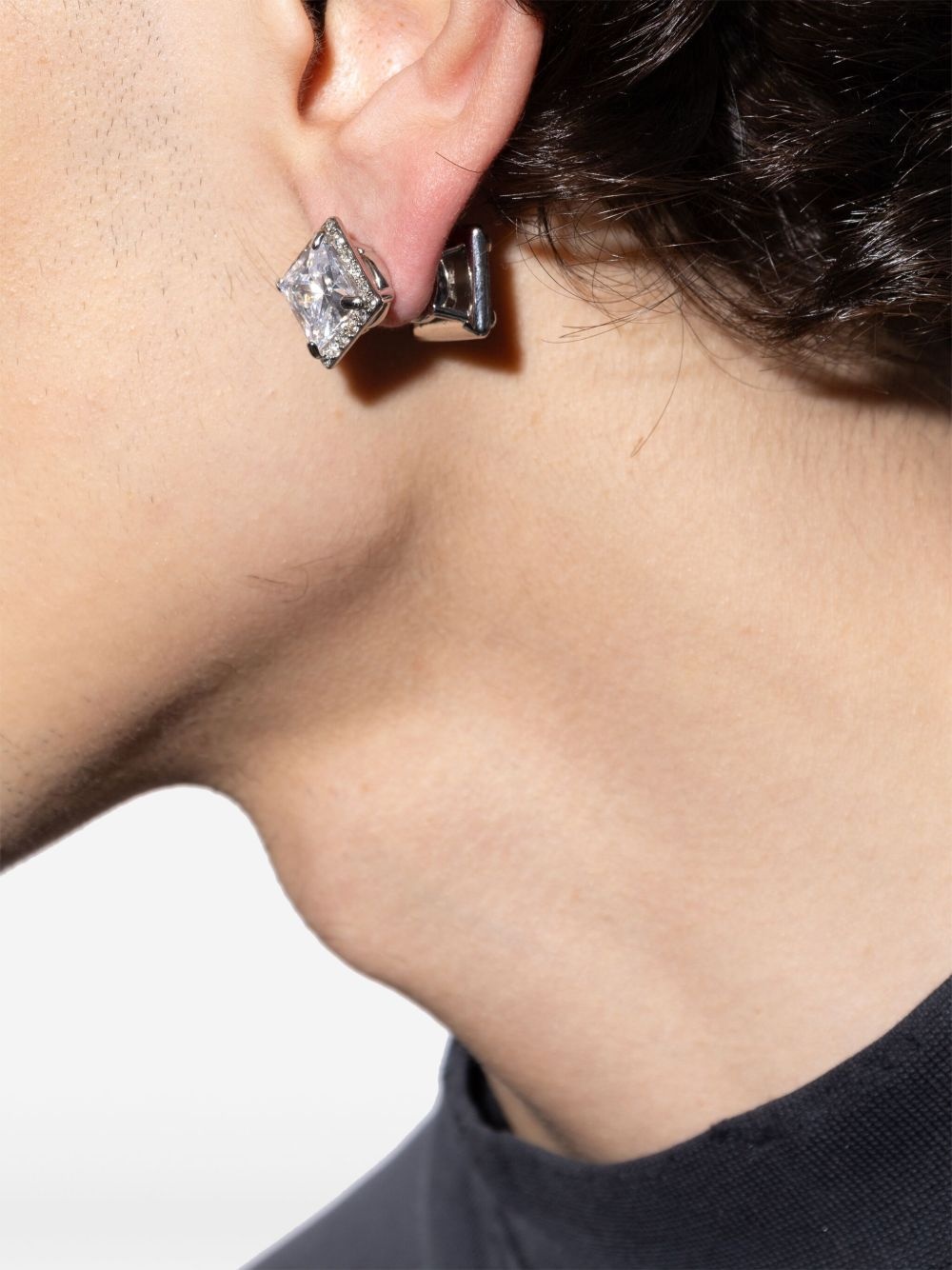 crystal-embellished stud earrings - 3