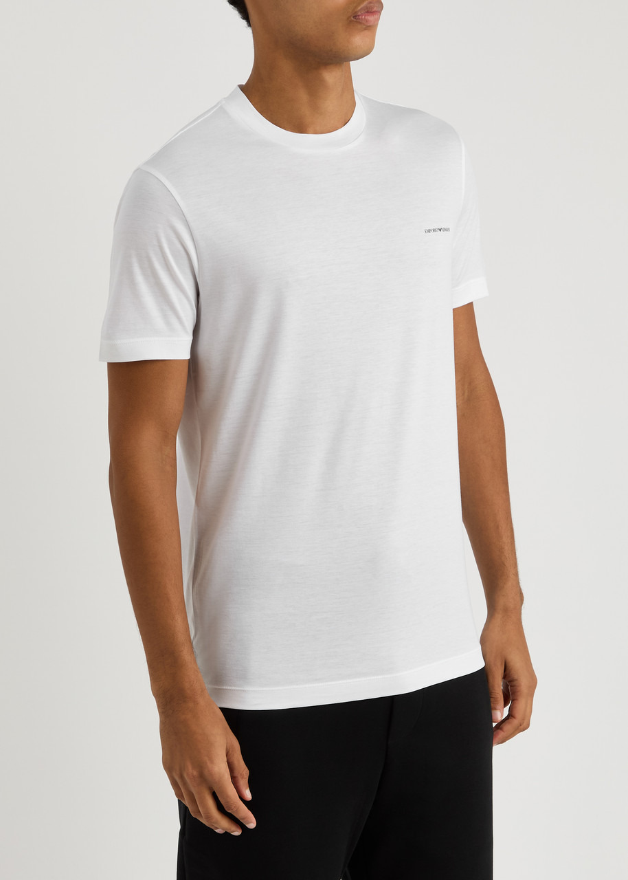 Emporio Armani Logo-print Stretch-jersey T-shirt - 2