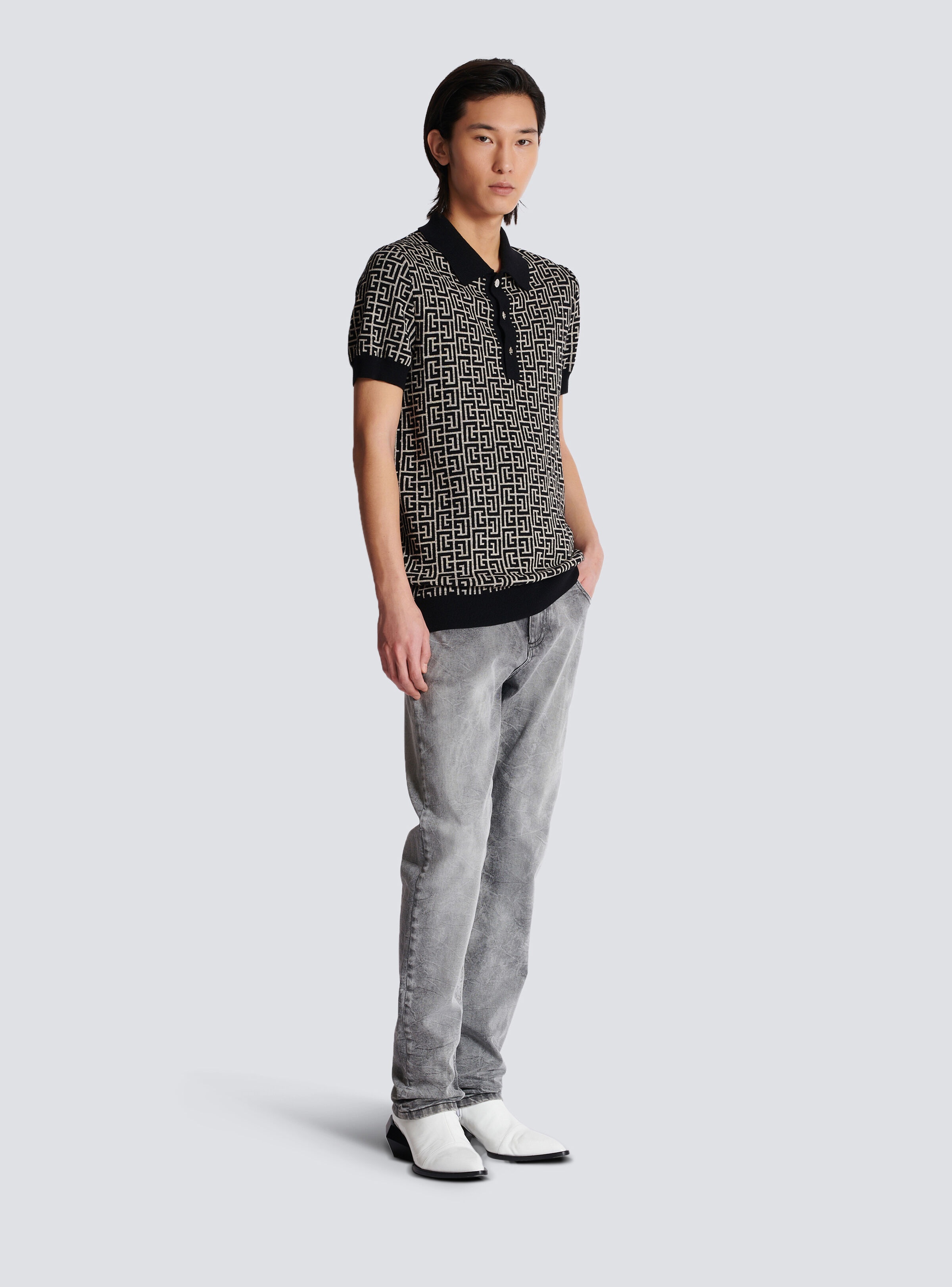 Monogrammed polo shirt - 3