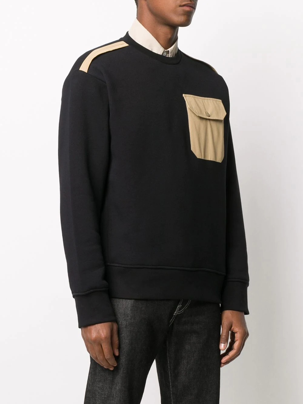 chest pocket sweatshirt - 3