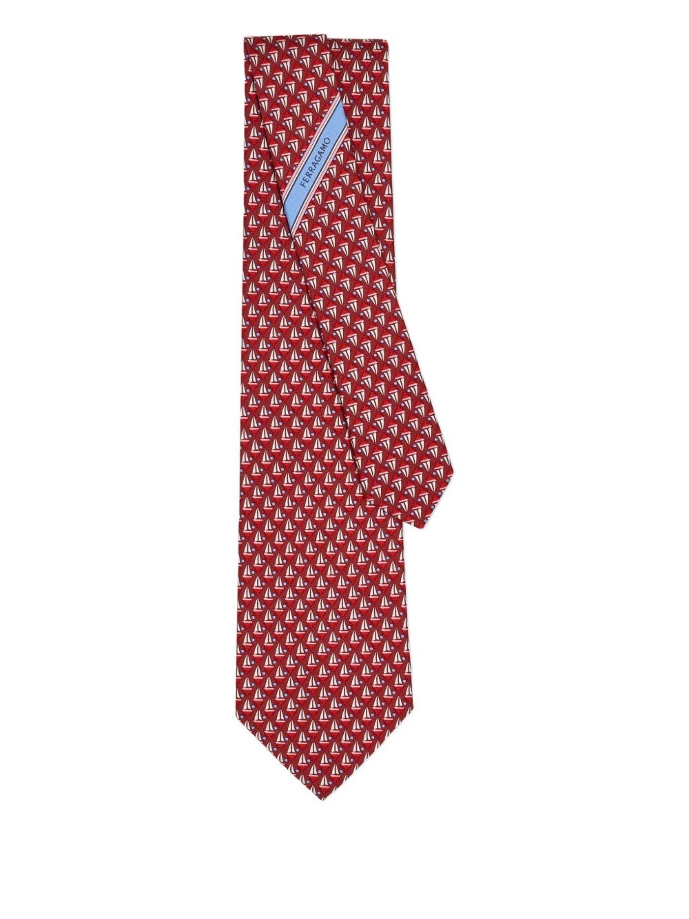 sailing-motif tie - 2