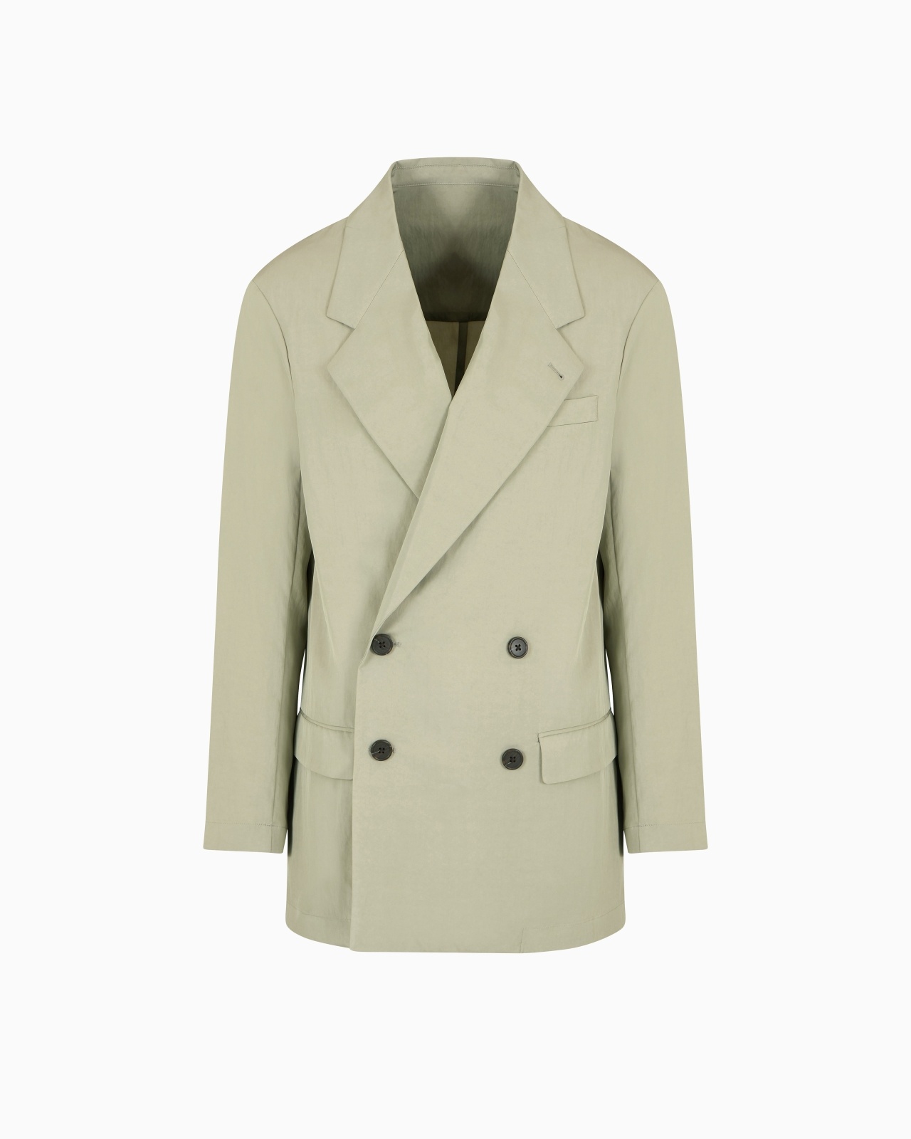 VISCOSE NYLON DOUBLE-BREASTED BLAZER - 1