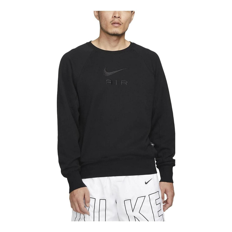 Nike Sportswear Air French Terry Crew Sweatshirt 'Black' DV9830-010 - 1