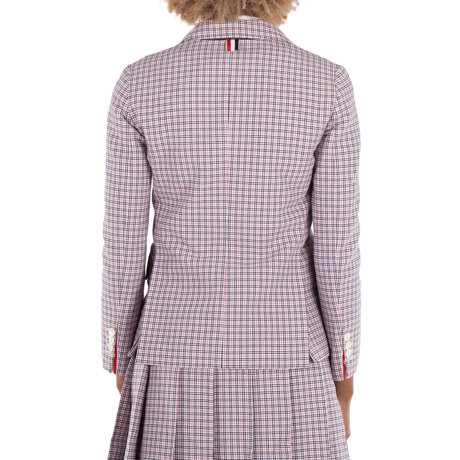 Thom Browne Ladies Small Check Cotton Jacket - 3