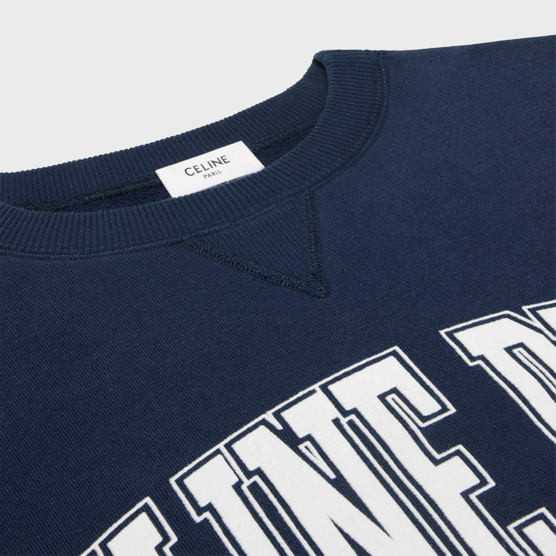 oversized Celine sweatshirt in cotton fleece 3