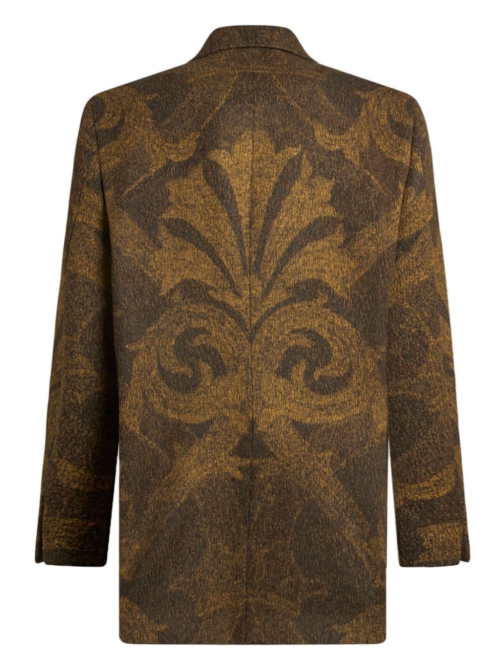 jacquard wool blazer - 6