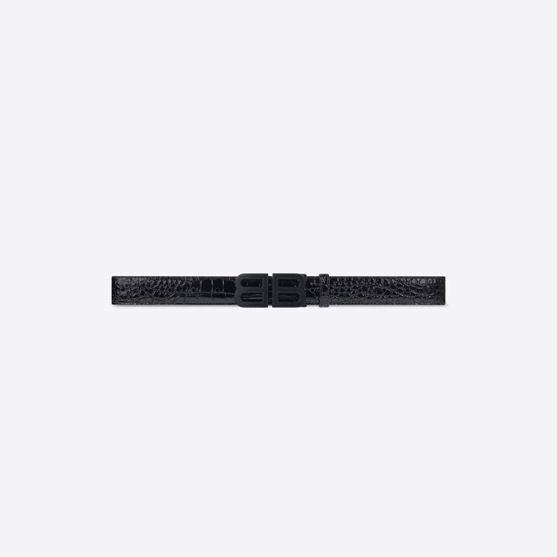 Men's Bb Hourglass Large Belt  in Black - 1