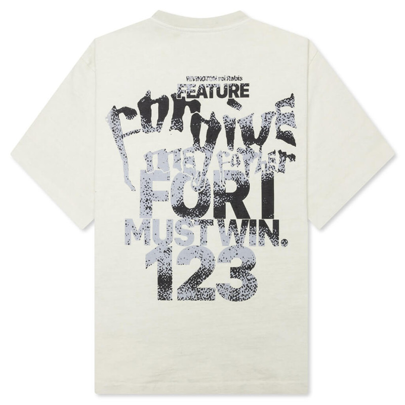 RRR123 RIVINGTON ROI REBIS X FEATURE I MUST WIN TEE - VINTAGE WHITE outlook