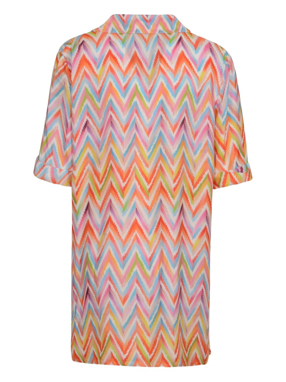 zigzag-print shirt - 2