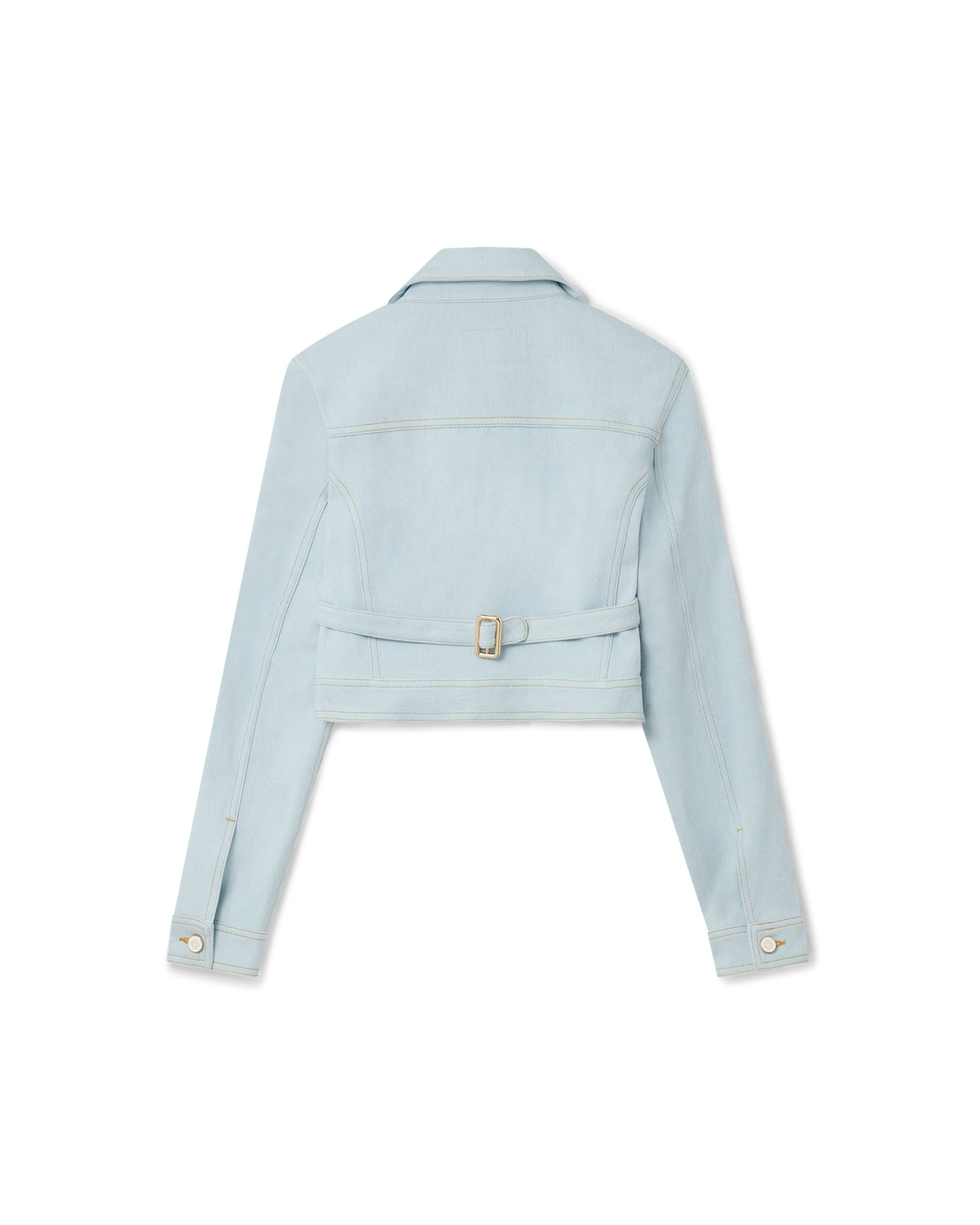 Rainbow Cropped Denim Jacket - 2