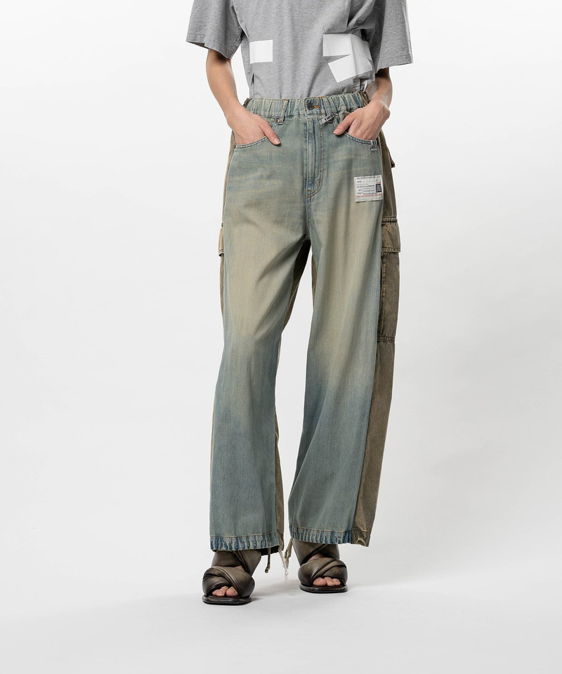 Maison MIHARAYASUHIRO Front Back Combined Denim Pants outlook