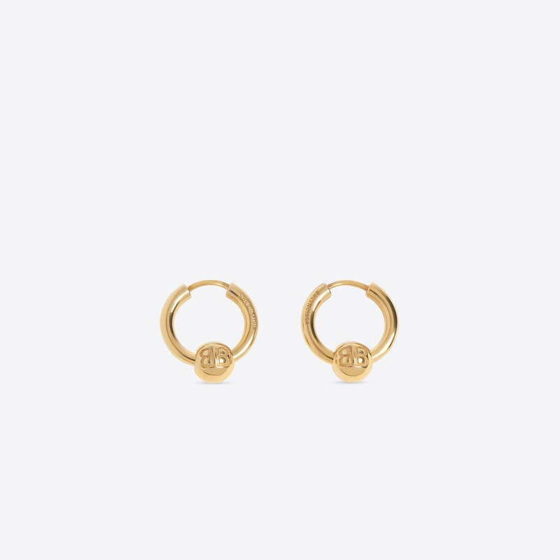 BALENCIAGA Force Xs Earrings in Gold outlook