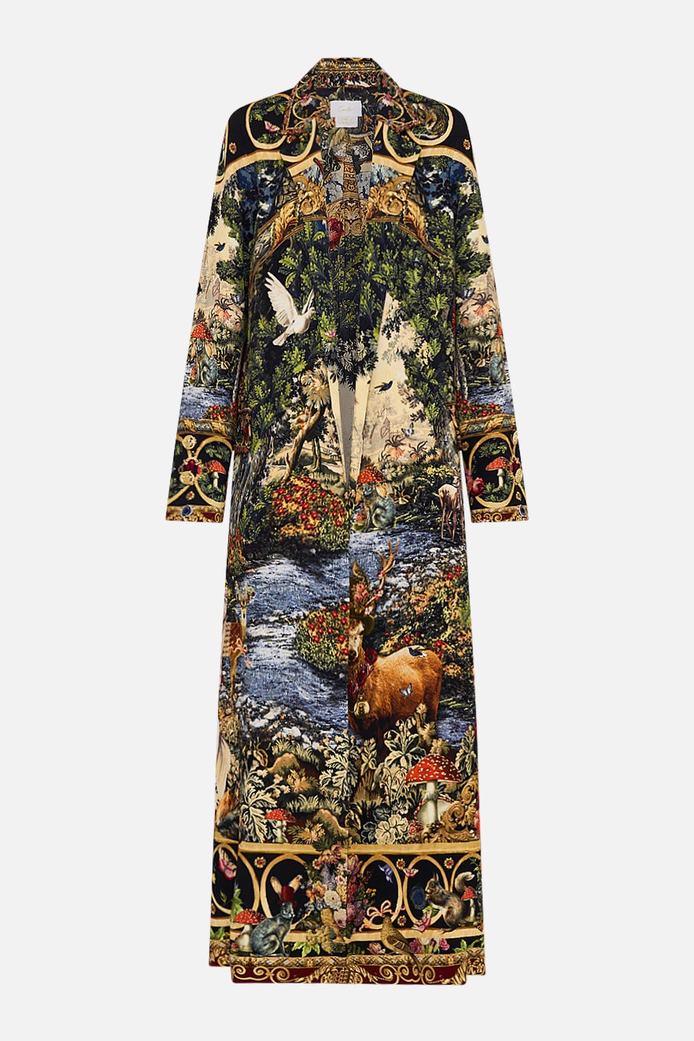 COAT WITH WIDE CUFFS AND SHORT SIDE SPLITS - 1