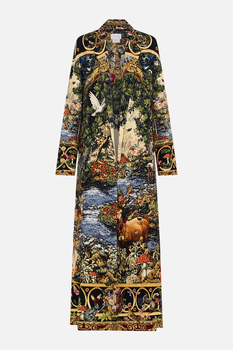 COAT WITH WIDE CUFFS AND SHORT SIDE SPLITS 1