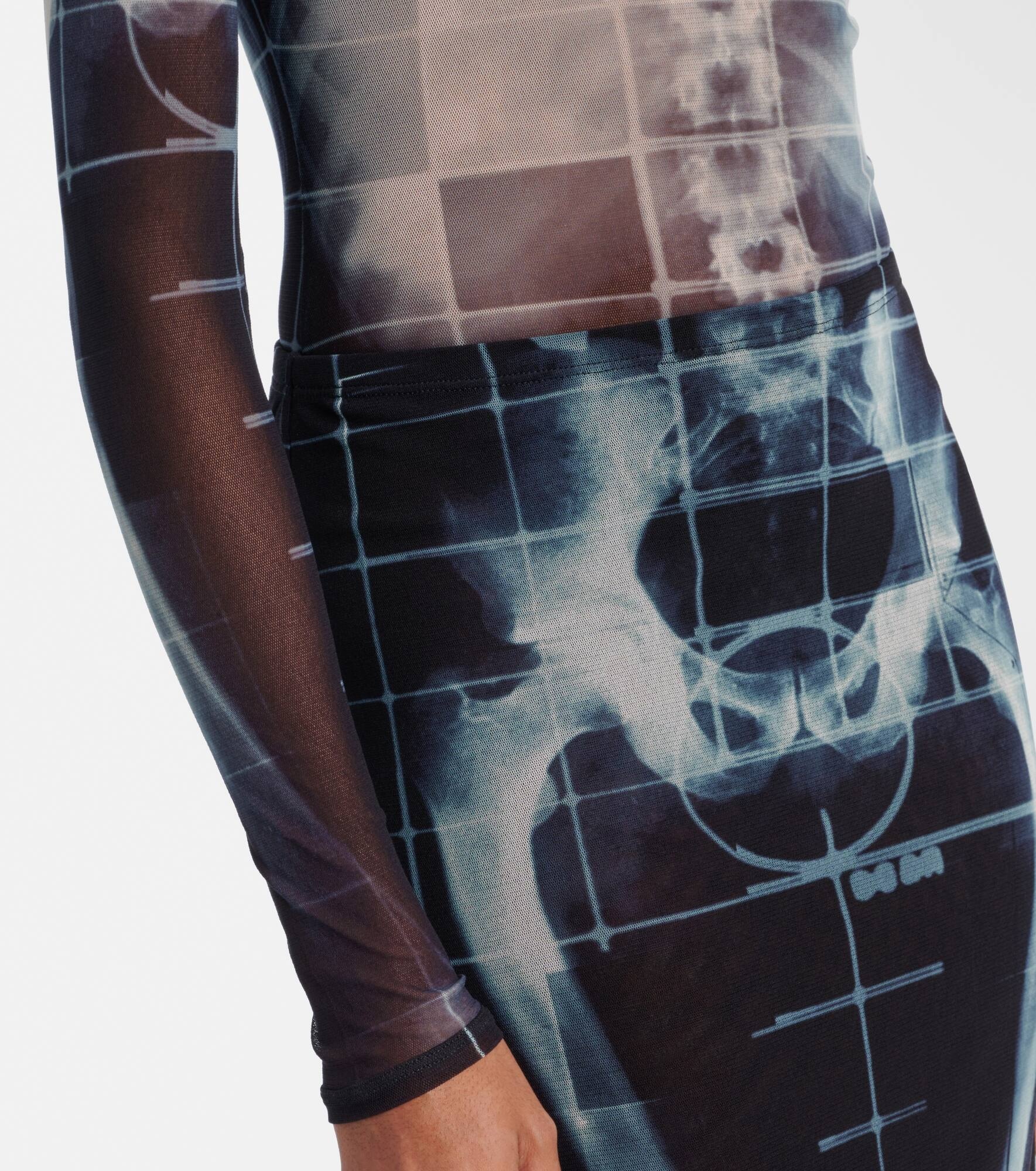 The Black Squeletor semi-sheer mesh shrug - 5