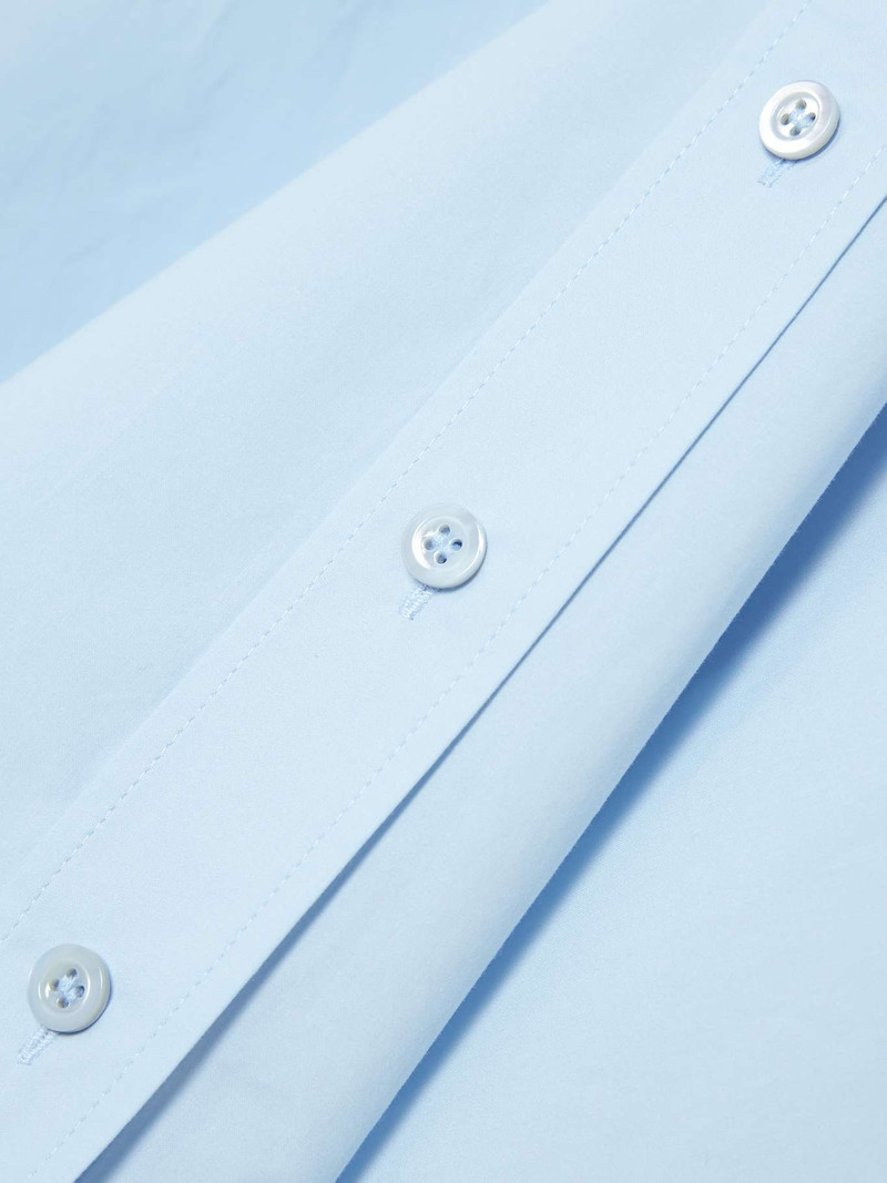 Organic cotton-poplin shirt Light blue 5